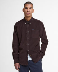 Barbour Ramsey Tailored Cord Shirt - Dark Oak