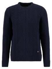 Barbour Lowfen Cable Crew - Navy