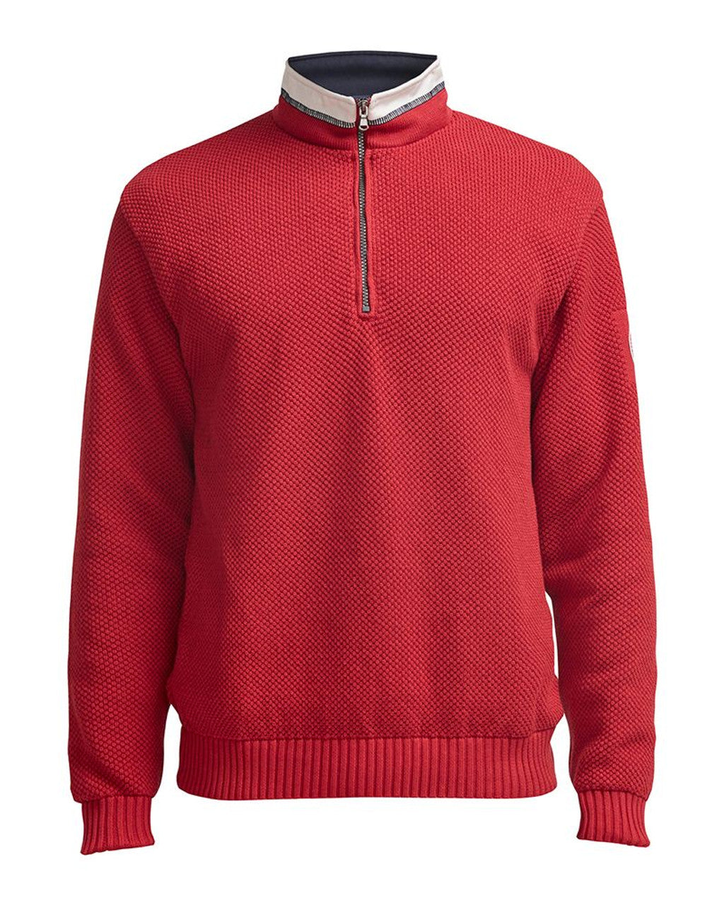 Holebrook Classic Wind Proof 1/4 Zip Sweater - Red
