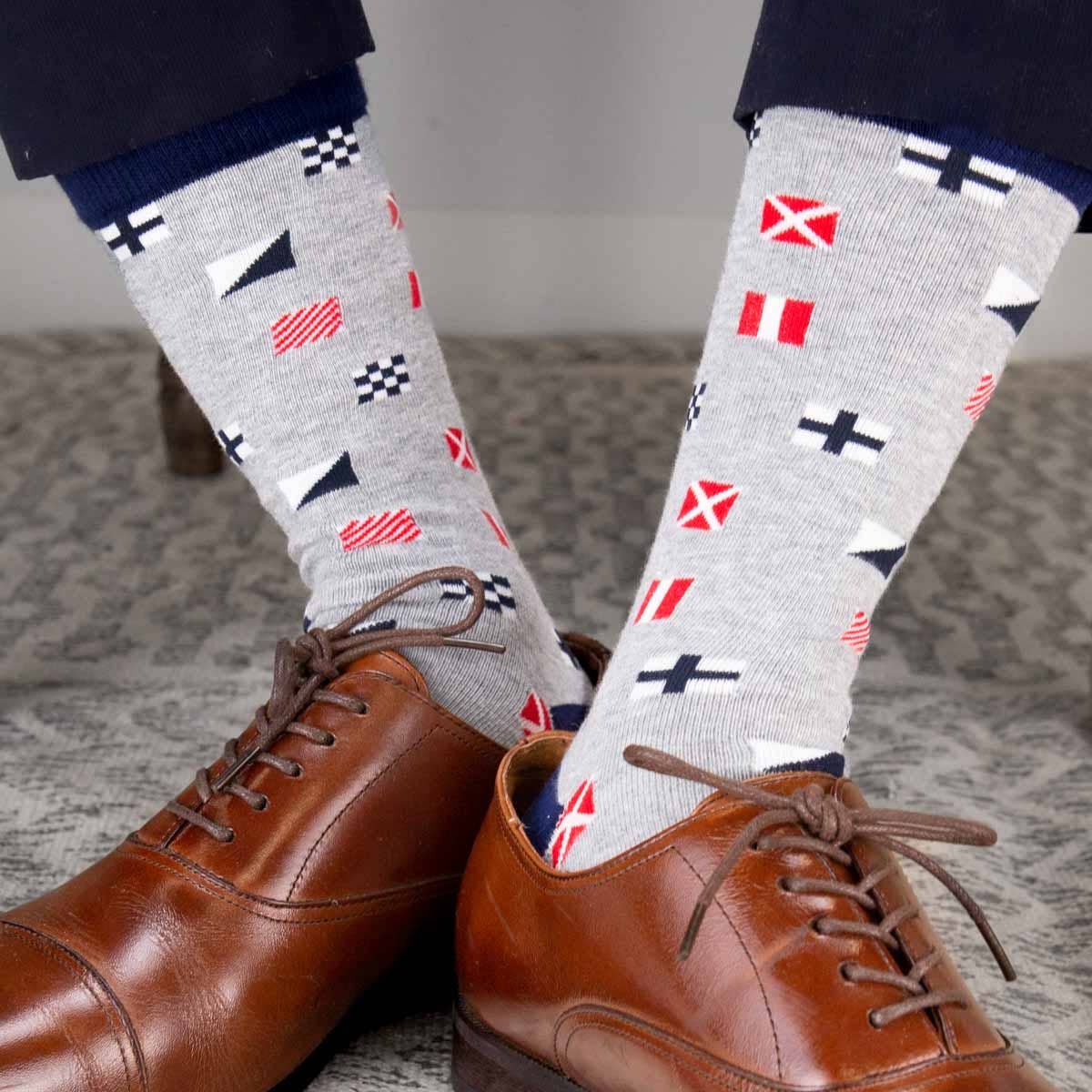 Nautical Flag Socks