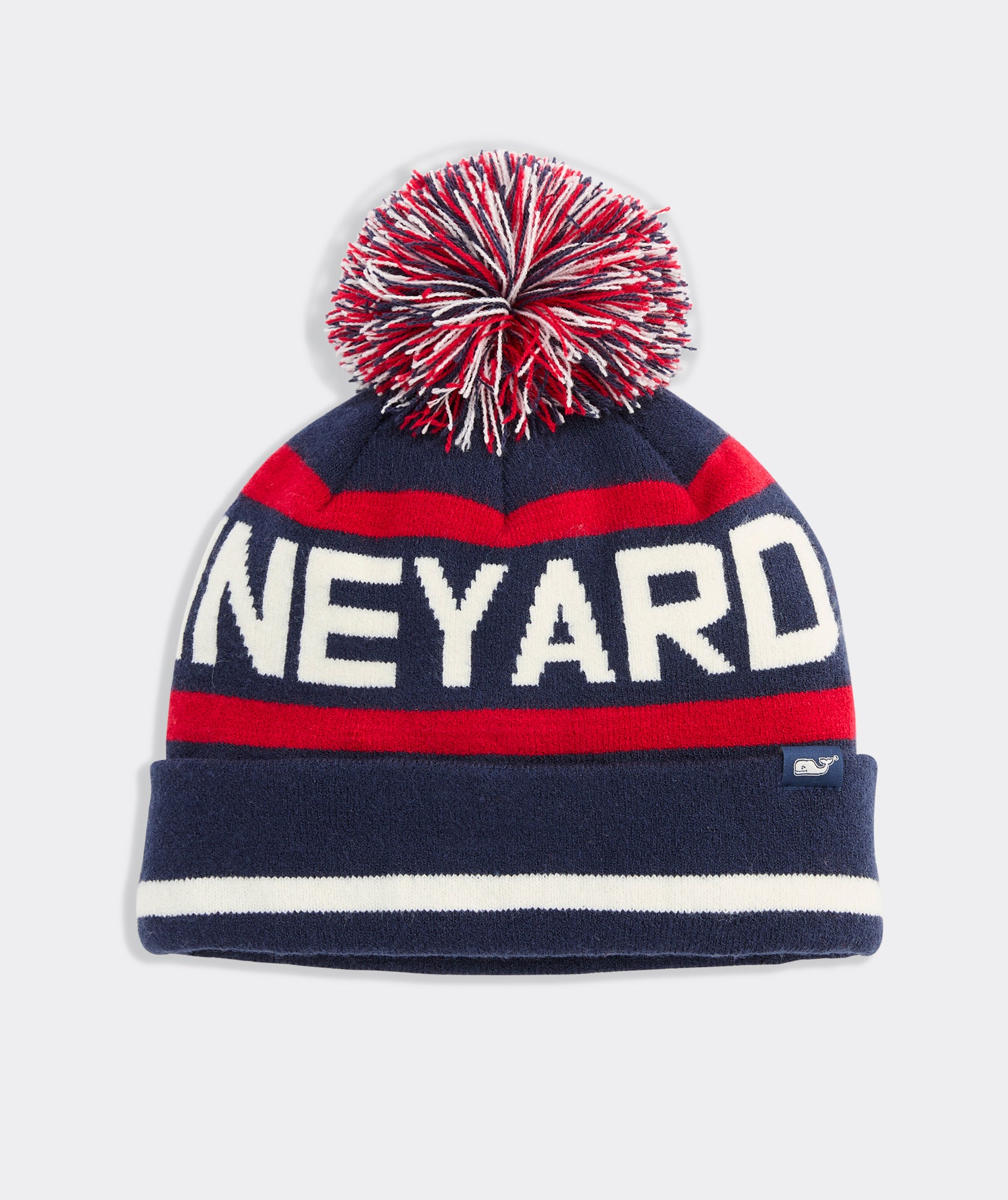 Vineyard Vines Logo Pom Beanie - Navy