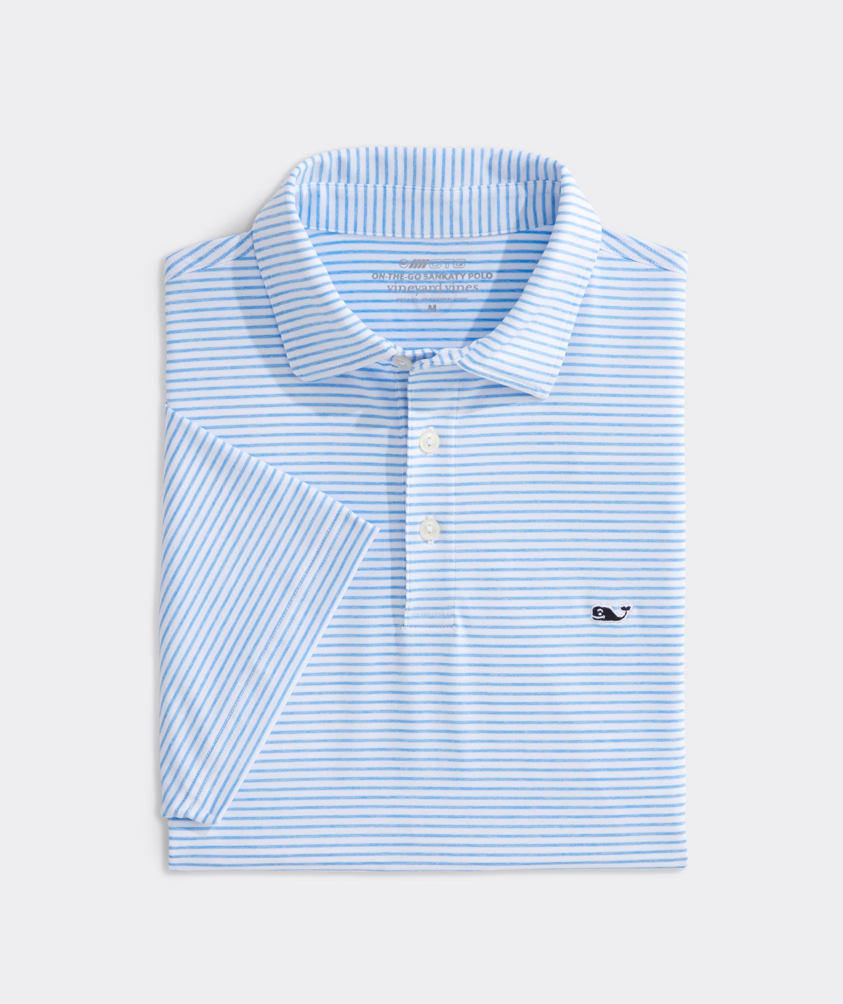 Vineyard Vines Bradley Stripe Sankaty Polo - Ocean Breeze Tejeda
