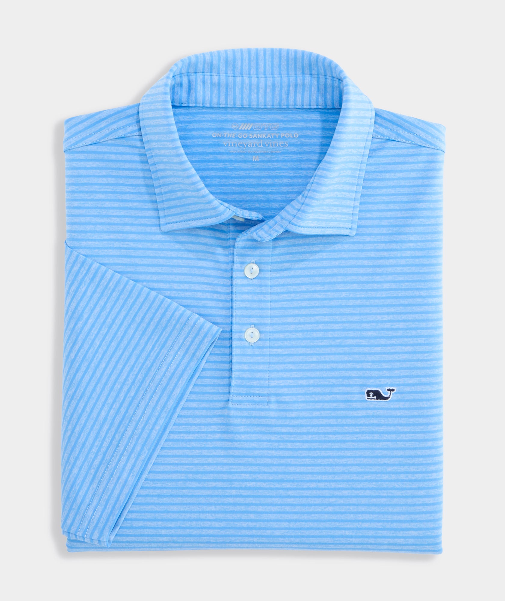 Vineyard Vines Bradley Stripe Sankaty Polo - Blue/Ocean Breeze
