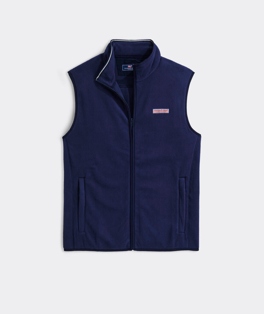 Vineyard Vines Harbor Fleece Vest - Nautical Navy