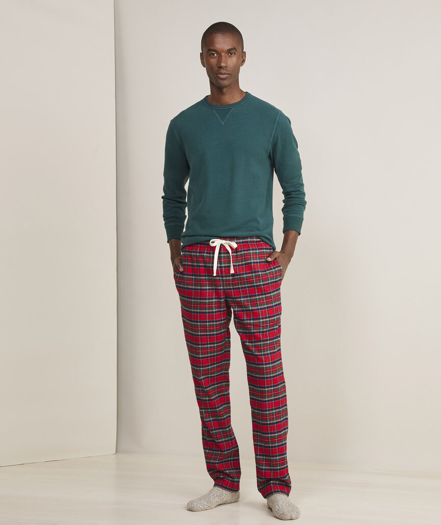 Vineyard Vines Flannel Lounge Pant - Red Velvet