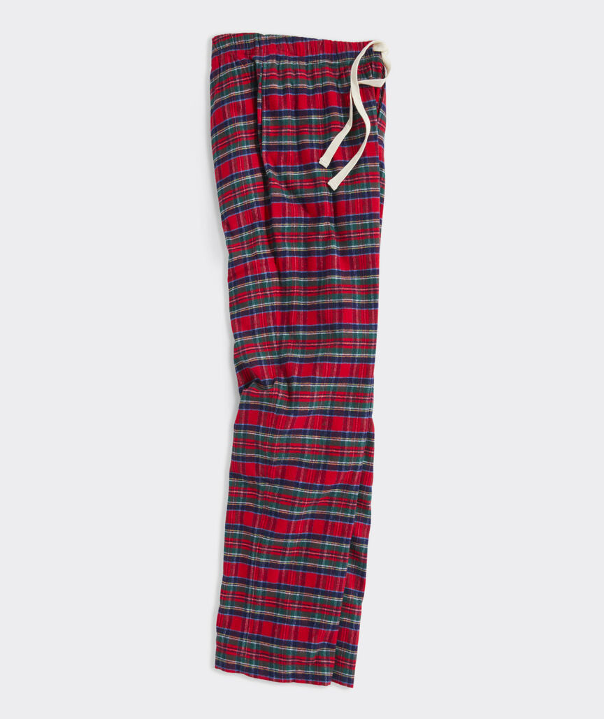 Vineyard Vines Flannel Lounge Pant - Red Velvet