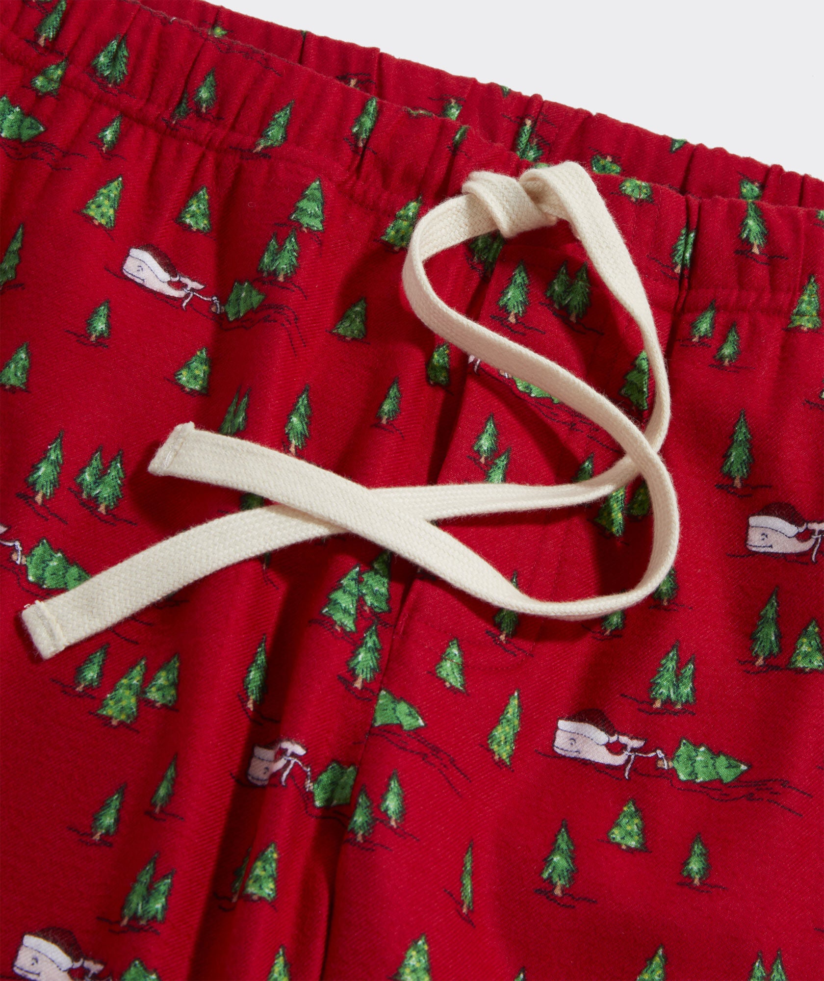 Vineyard Vines Flannel Lounge Pants - Tree Farm Whale