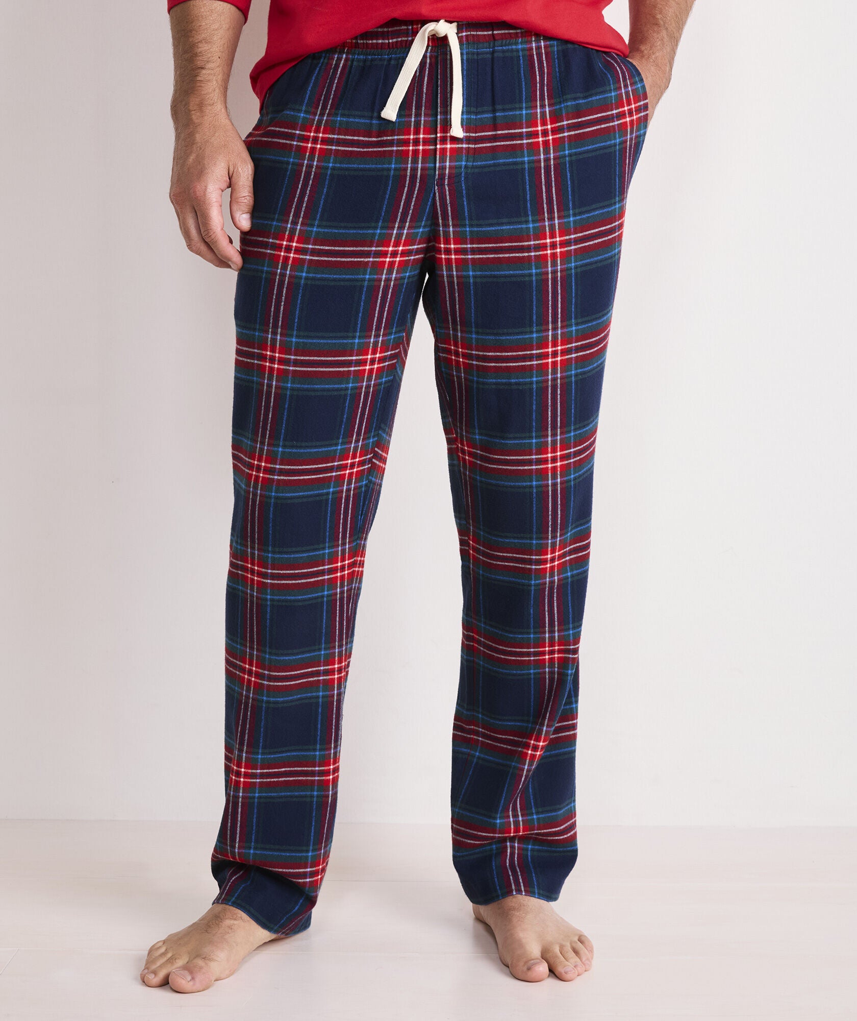 Vineyard Vines Flannel Lounge Pant - Blue/Red