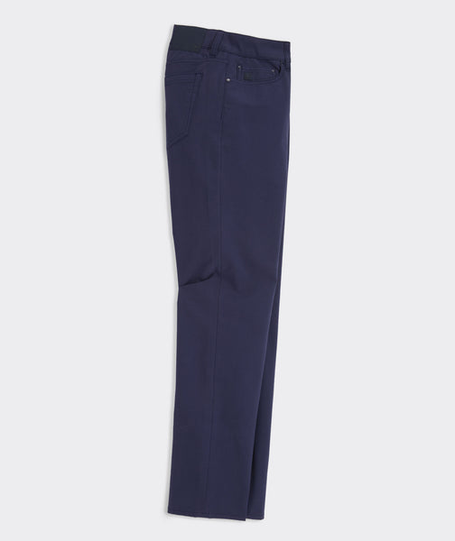 パンツ PHIGVEL CANVAS 5POCKET TROUSERS navy Vineyard Vines Canvas On-The-Go 5 Pocket Pant in Nautical Navy
