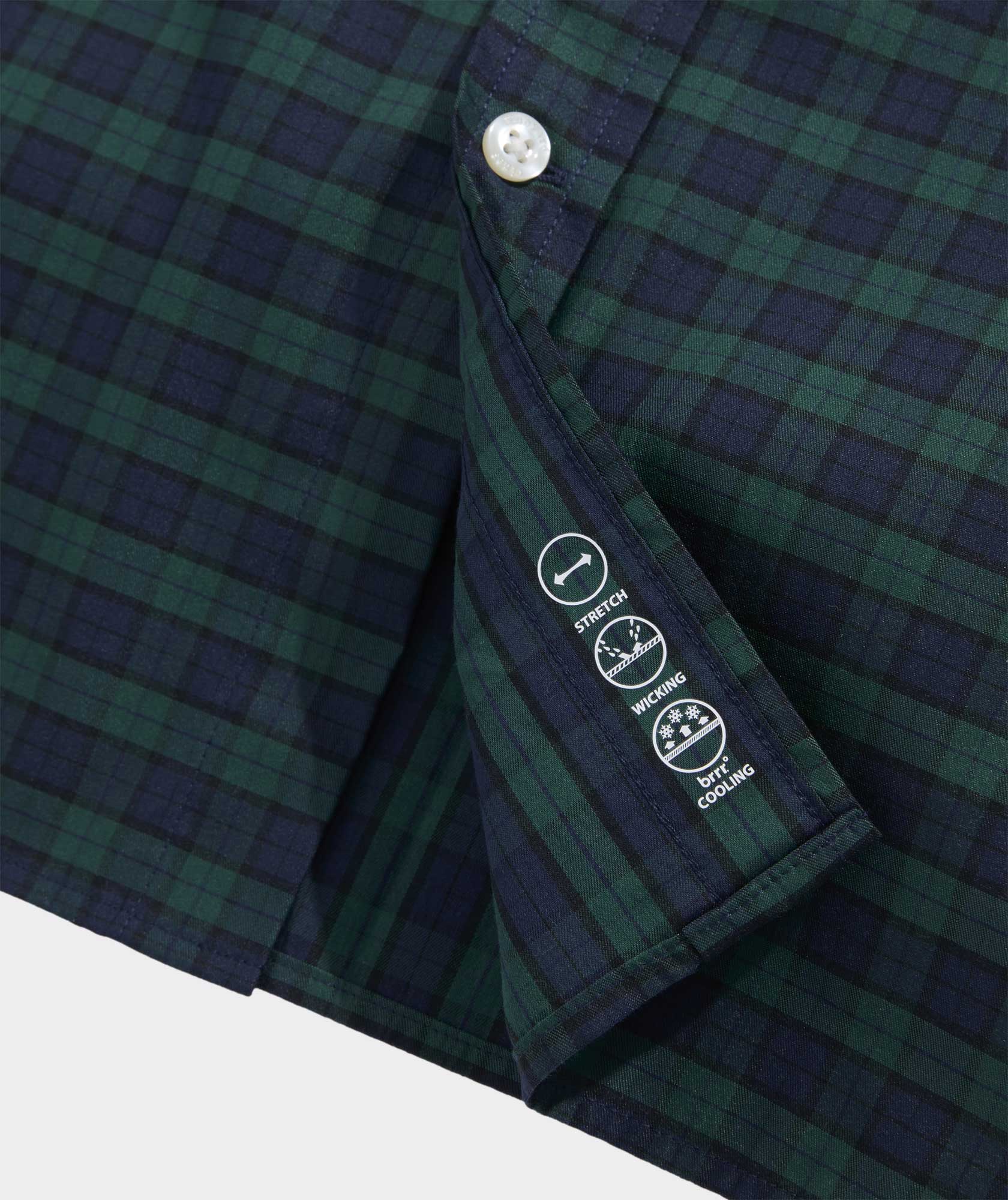 Vineyard Vines Tartan OTG Brrr Shirt - Charleston Green Plaid