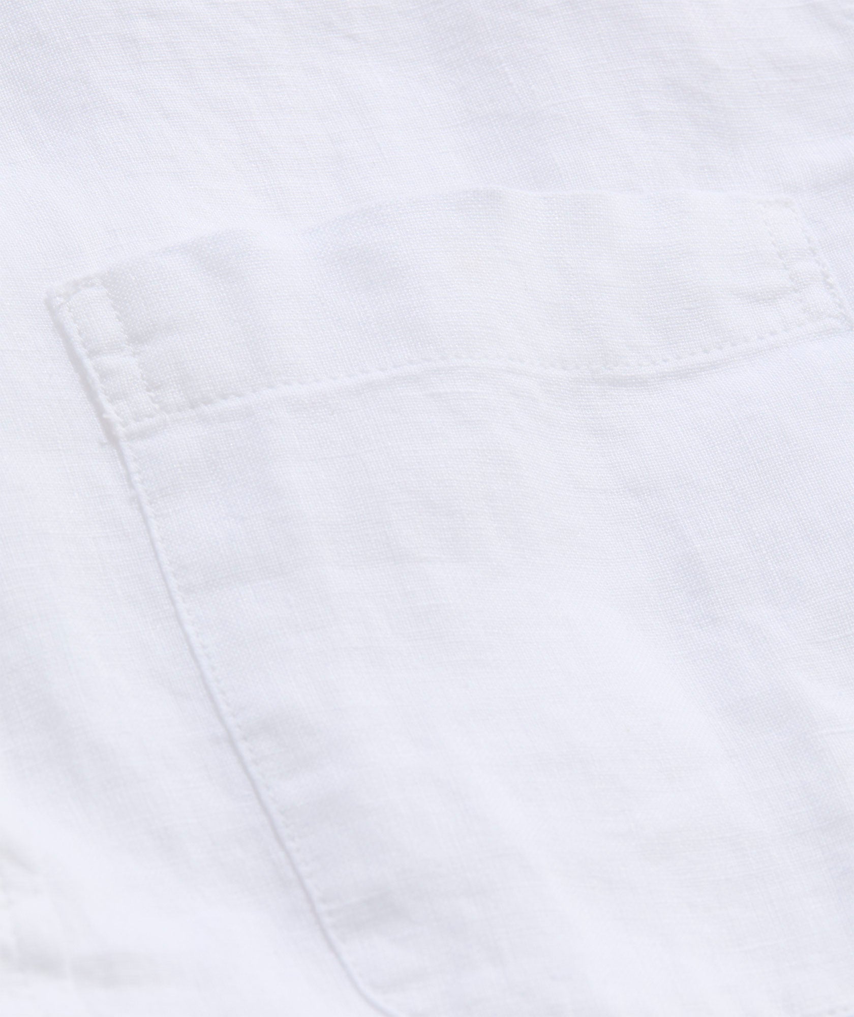 Vineyard Vines Solid Linen Shirt - White Cap