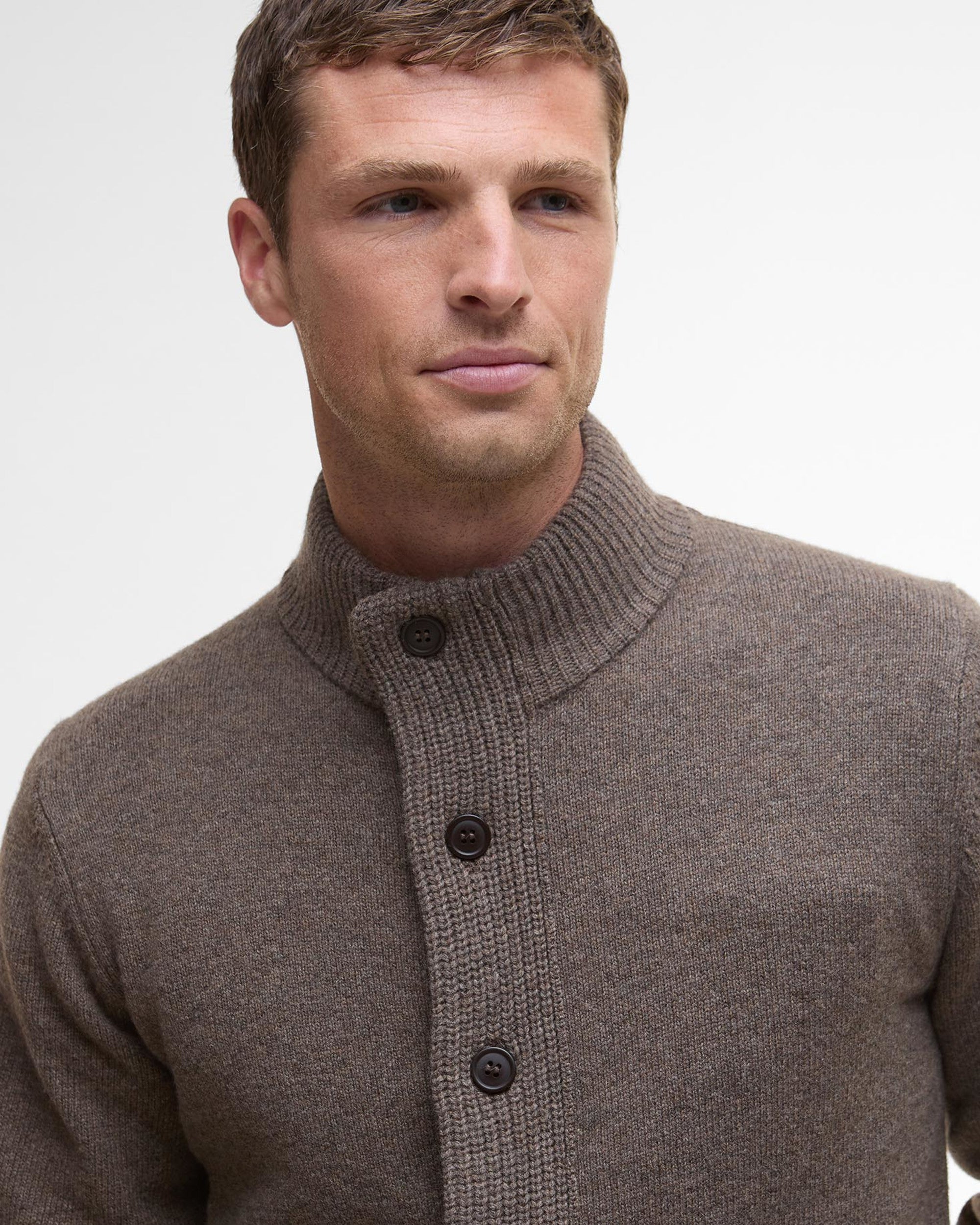 Barbour Essential Patch Zip Through - Dark Stone
