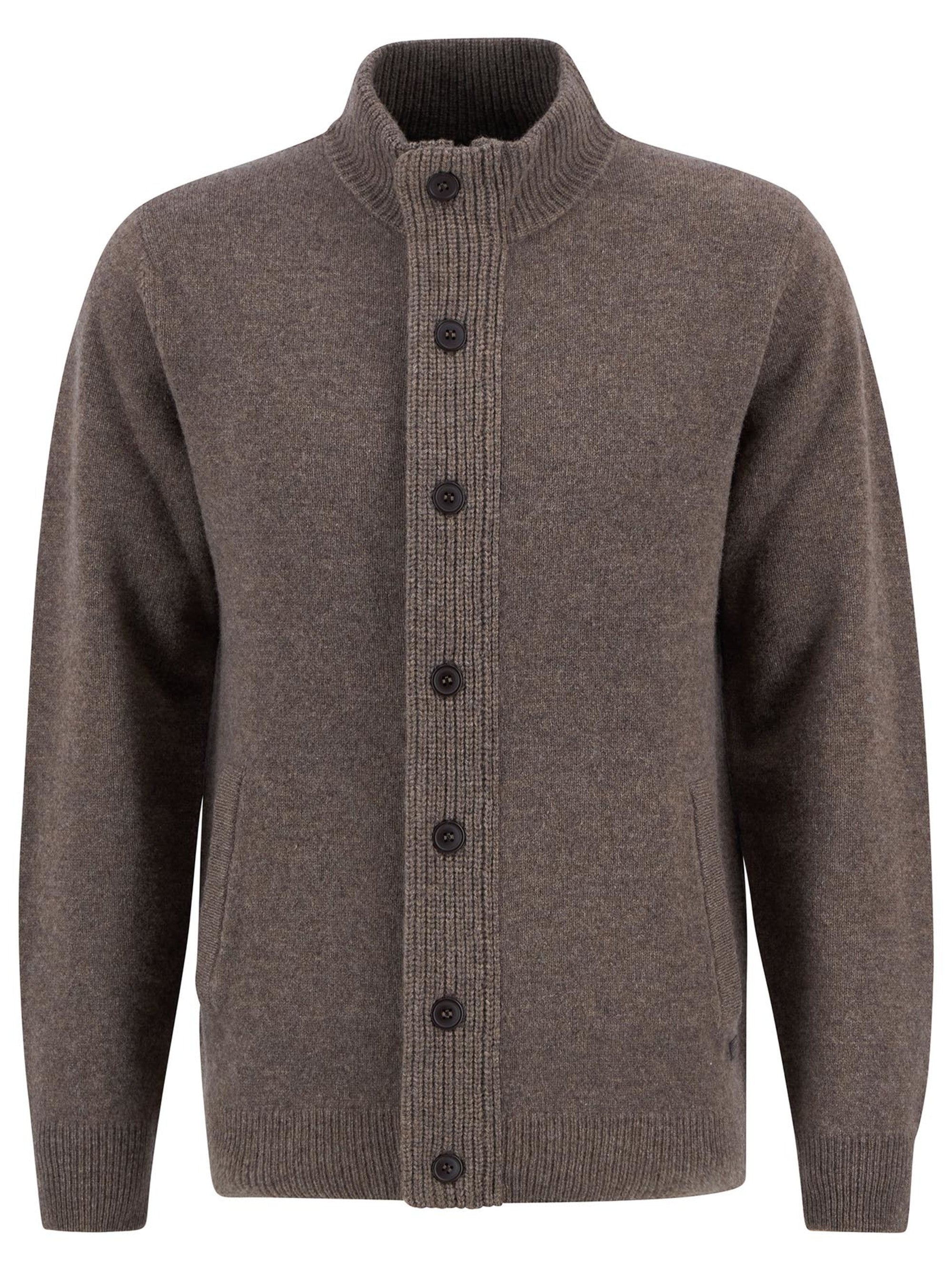 Barbour Essential Patch Zip Through - Dark Stone