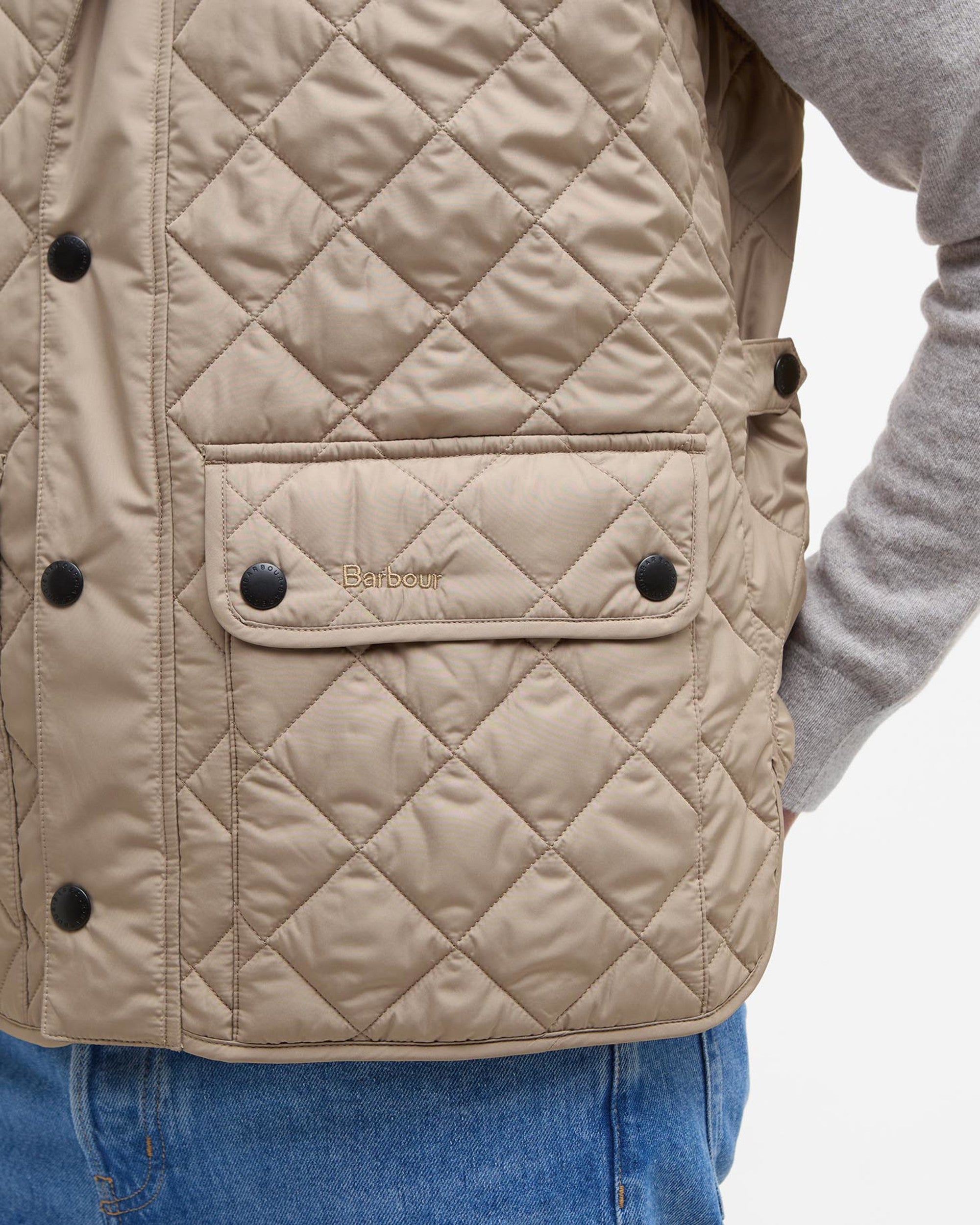 Barbour Lowerdale Quilted Vest - Stone