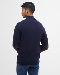 Barbour Essential Patch Zip Through - Navy