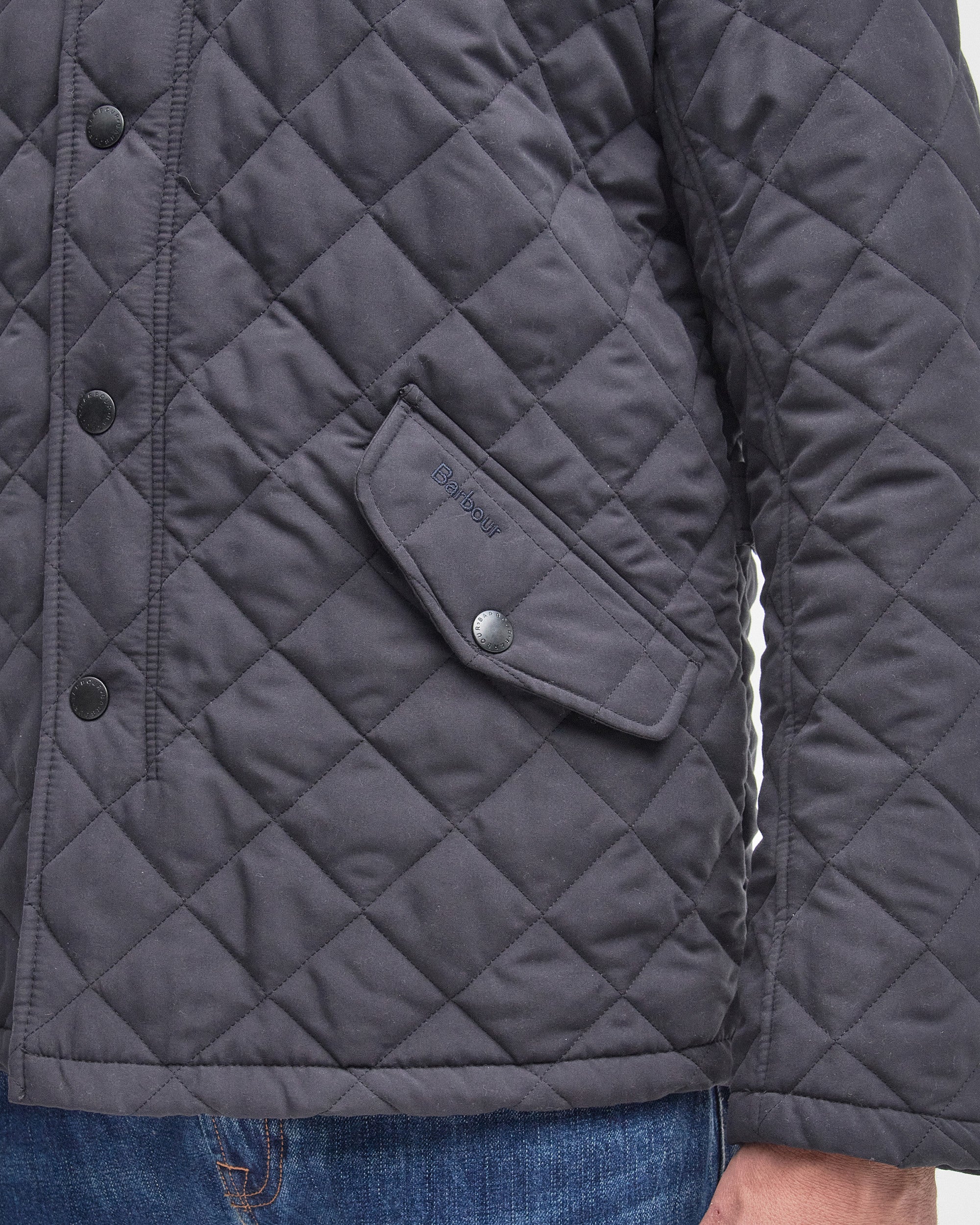 Barbour Shoveler Quilted Jacket - Navy