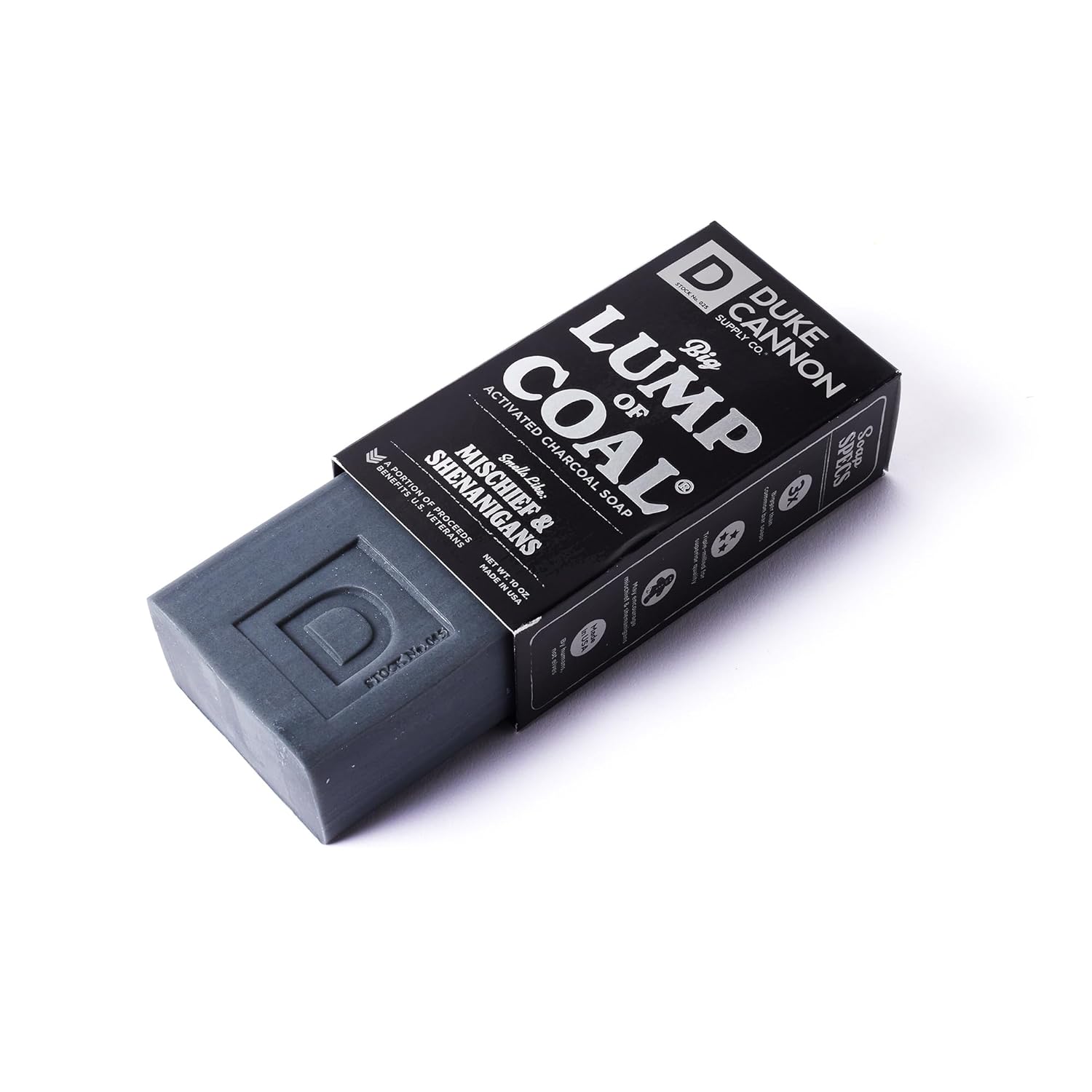 Duke Cannon Big Ass Lump of Coal - Activated Charcoal Soap
