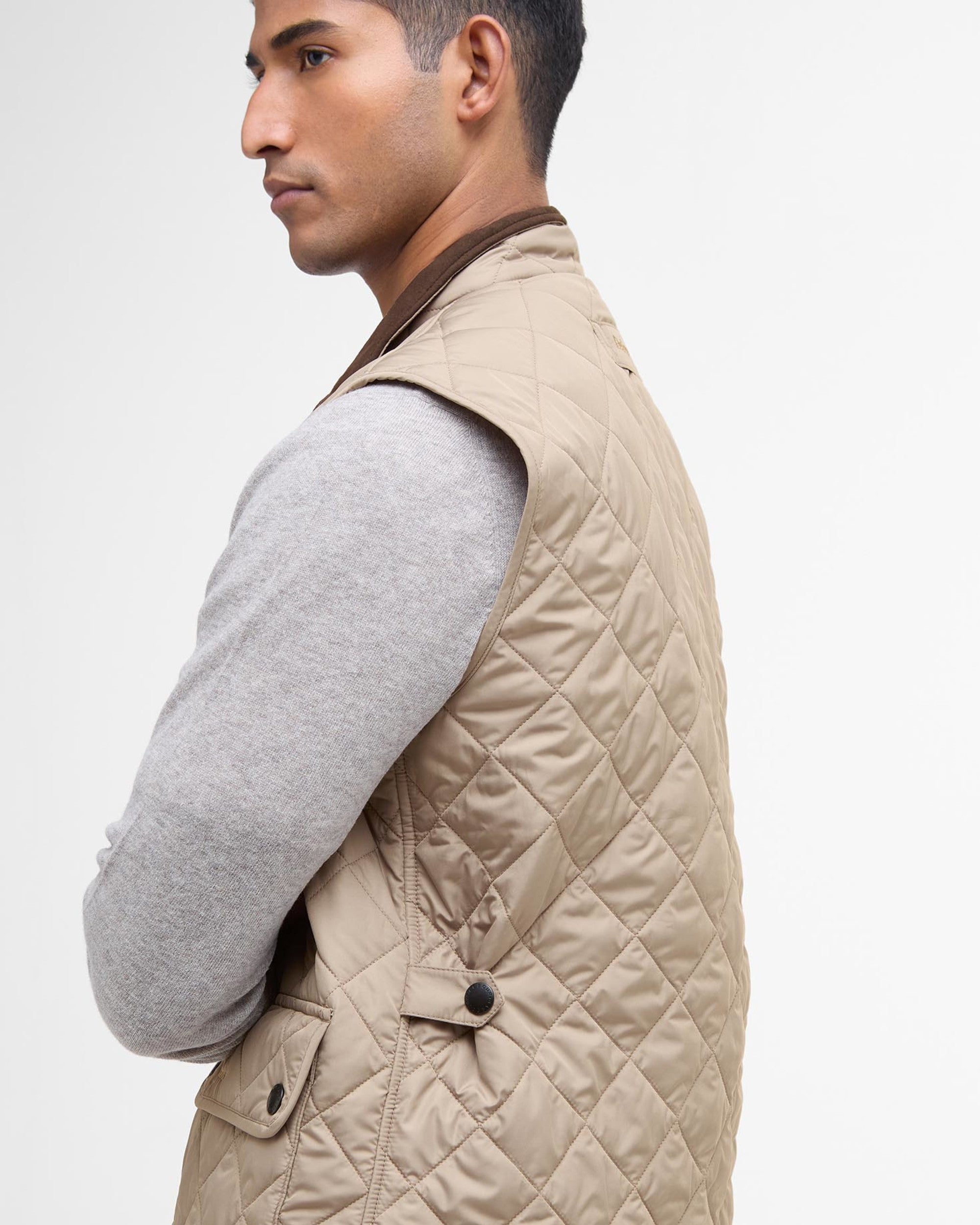 Barbour Lowerdale Quilted Vest - Stone