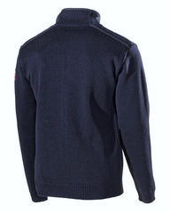 Holebrook Gregor Wool Full Zip Sweater - Navy