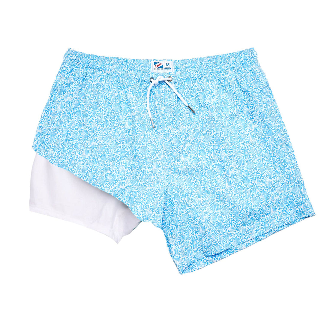 Bermies Coral Way 5.5" With Liner Swim Trunk