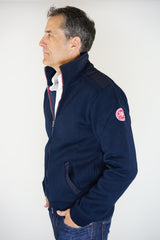 Side view of Holebrook Gregor Full Zip in Navy