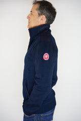 Side view of Holebrook Gregor Full Zip in Navy