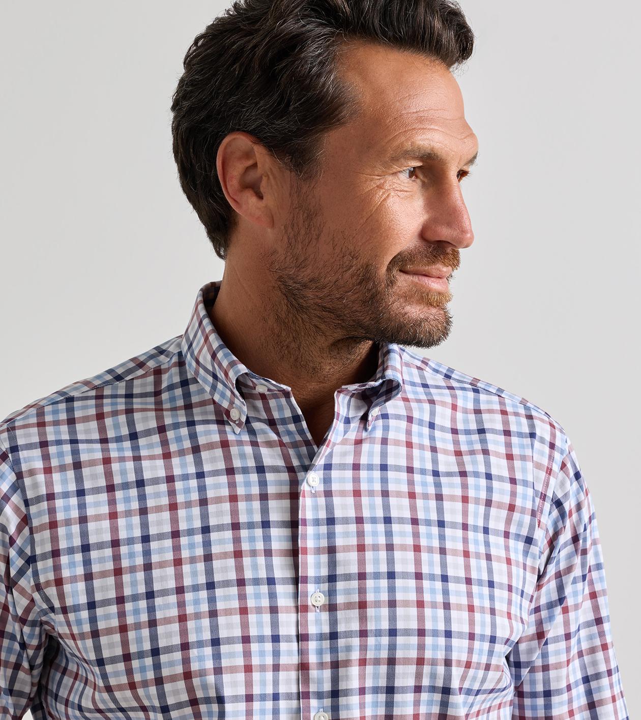 Peter Millar Elliot Crown Lite Cotton Stretch Sport Shirt - Lakeside