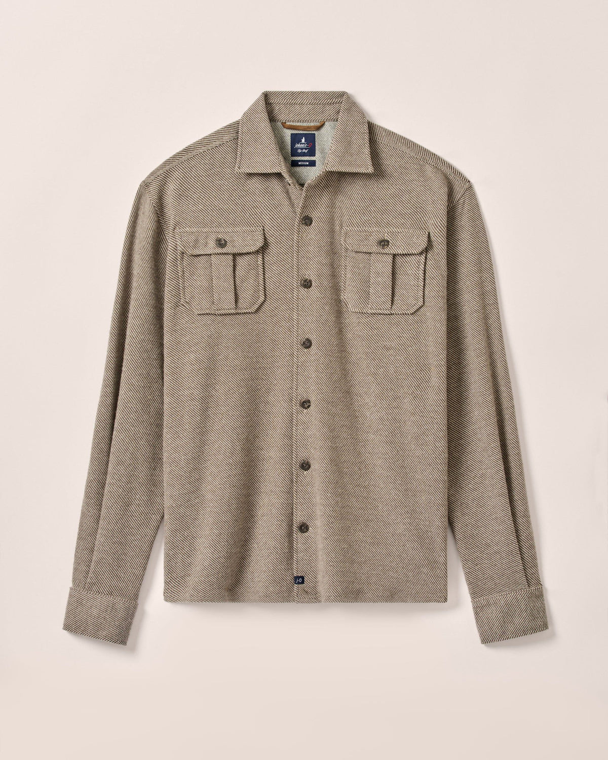 Johnnie-O Carl Stretch Knit Flannel Lodge Shirt - Havana