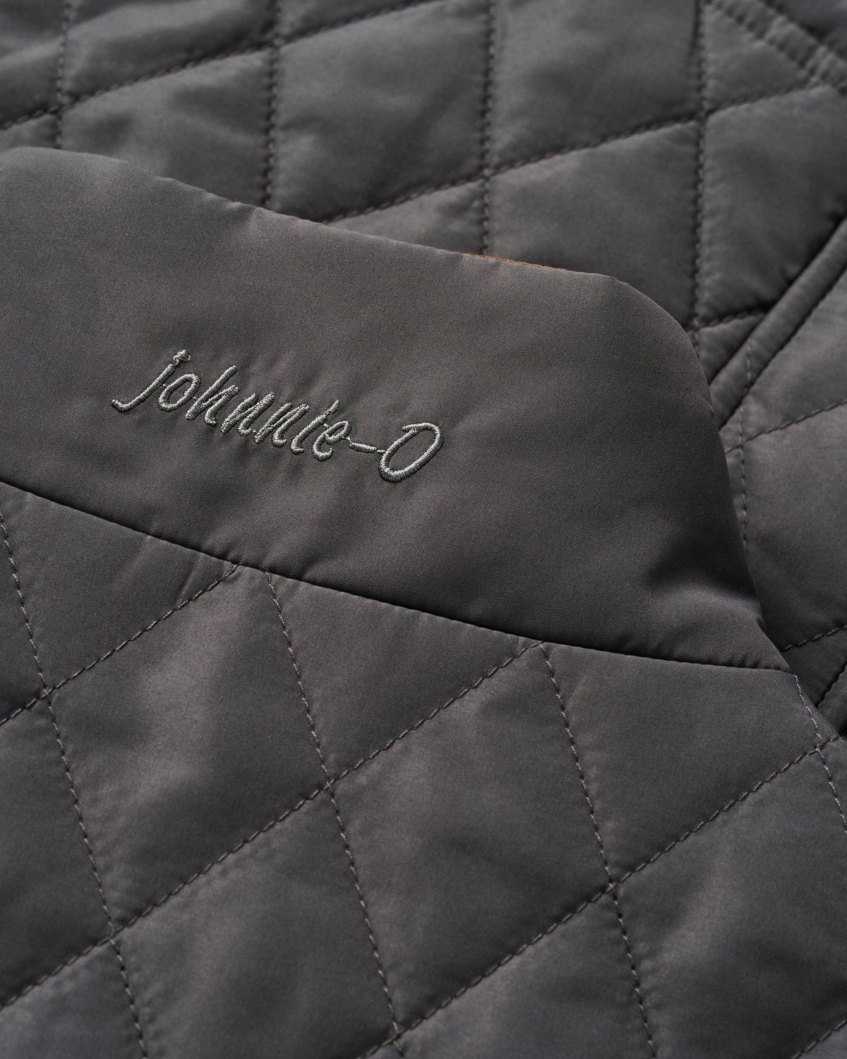 Johnnie-O Juno Quilted Snap Jacket - Dark Grey