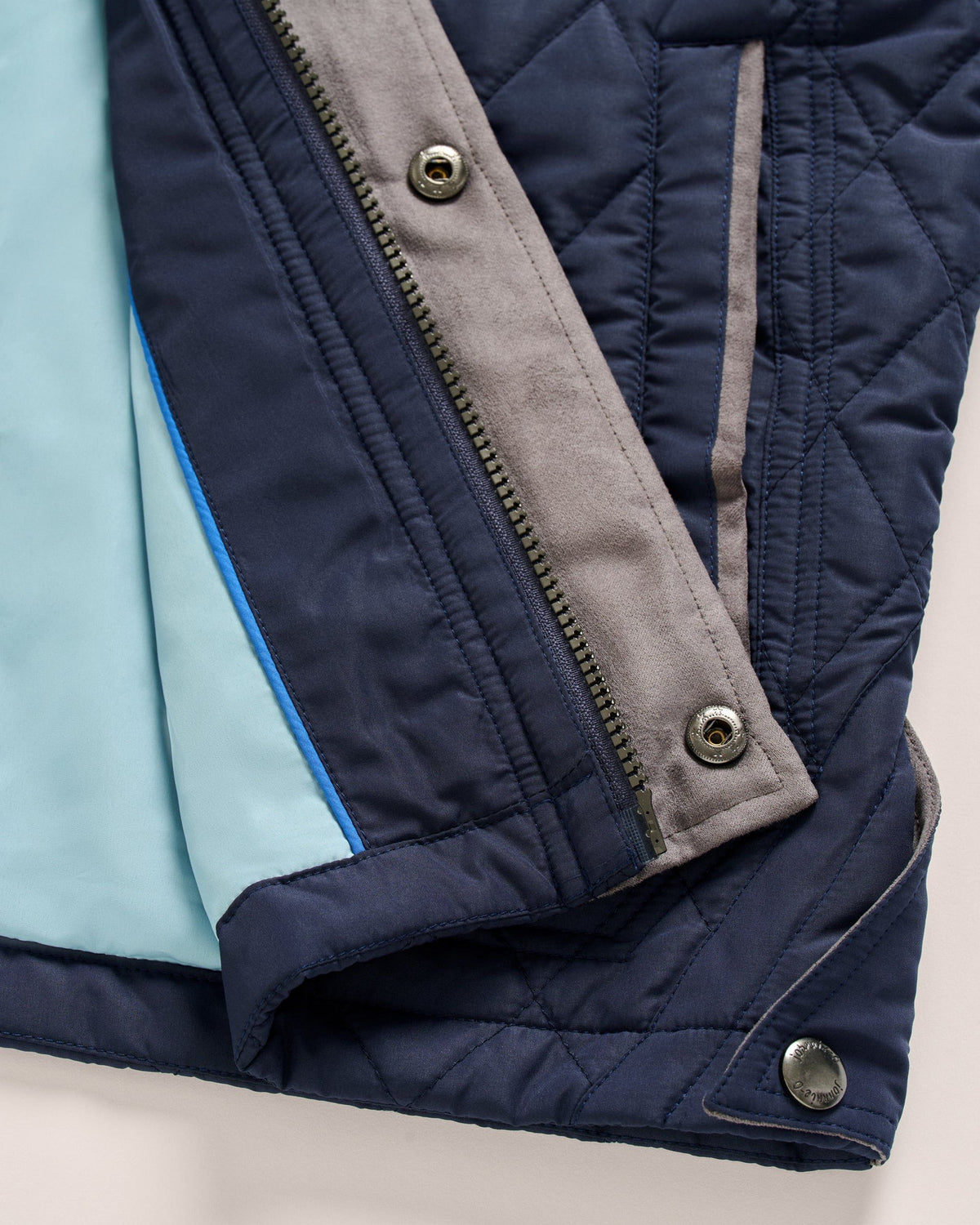 Johnnie-O Juno Quilted Snap Jacket - Navy