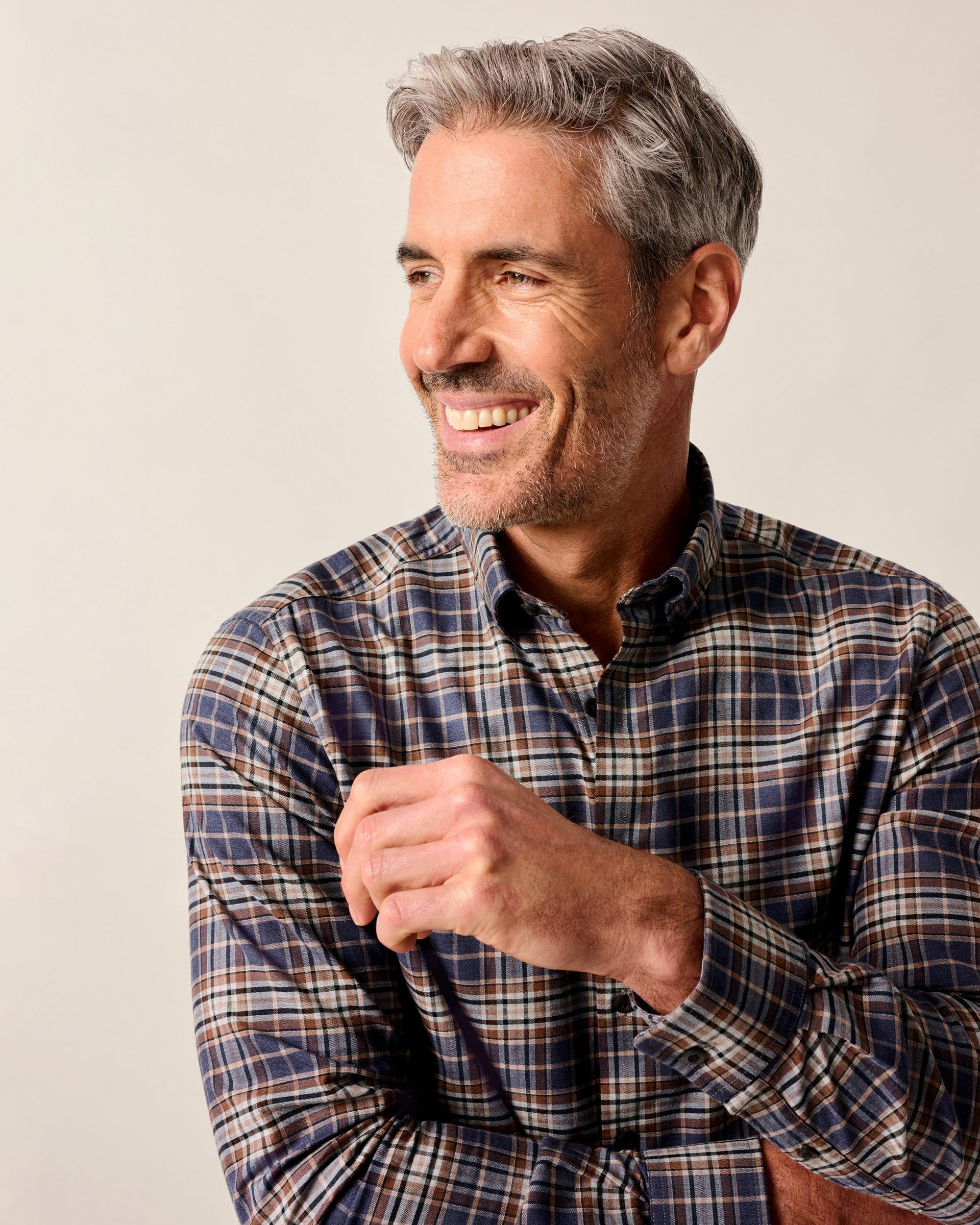 Johnnie-O Performance Flannel Button Down Shirt - Kamper