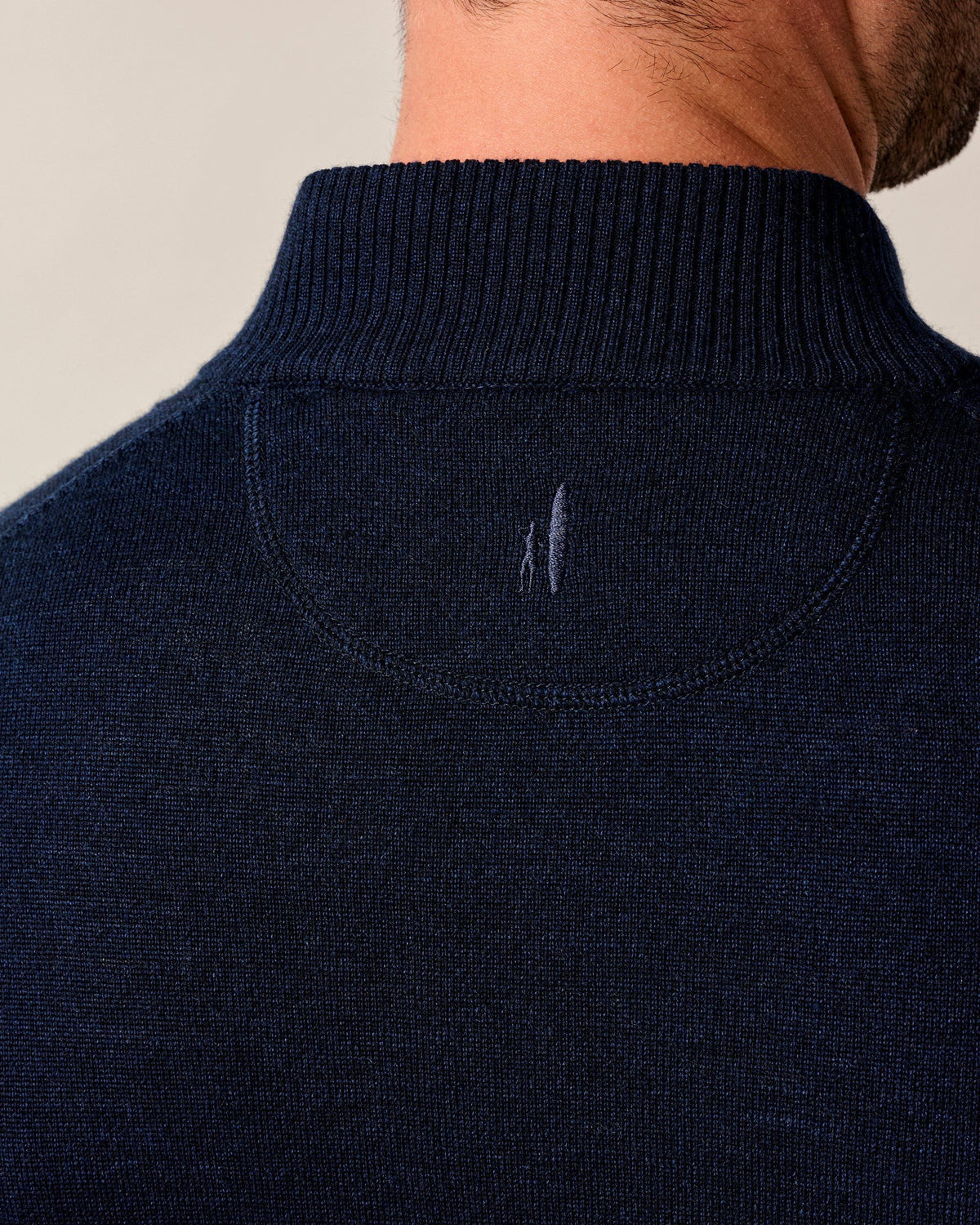 Johnnie-O Raynor Merino 1/4 Zip - Navy