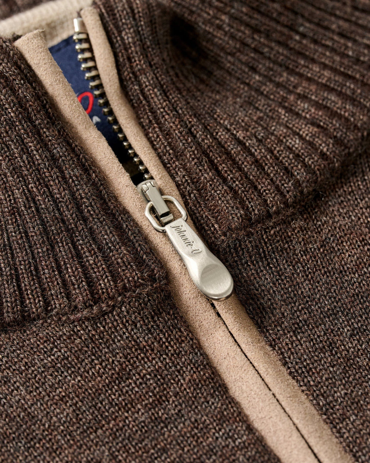 Johnnie-O Raynor Merino 1/4 Zip - Cocoa