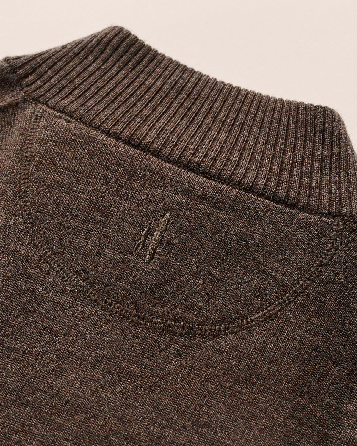 Johnnie-O Raynor Merino 1/4 Zip - Cocoa