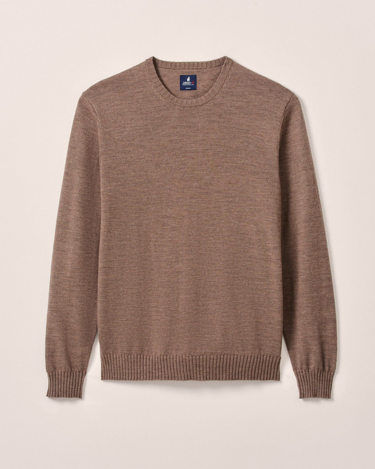 Johnnie-O Ronald Merino Wool Crewneck Sweater - Havana