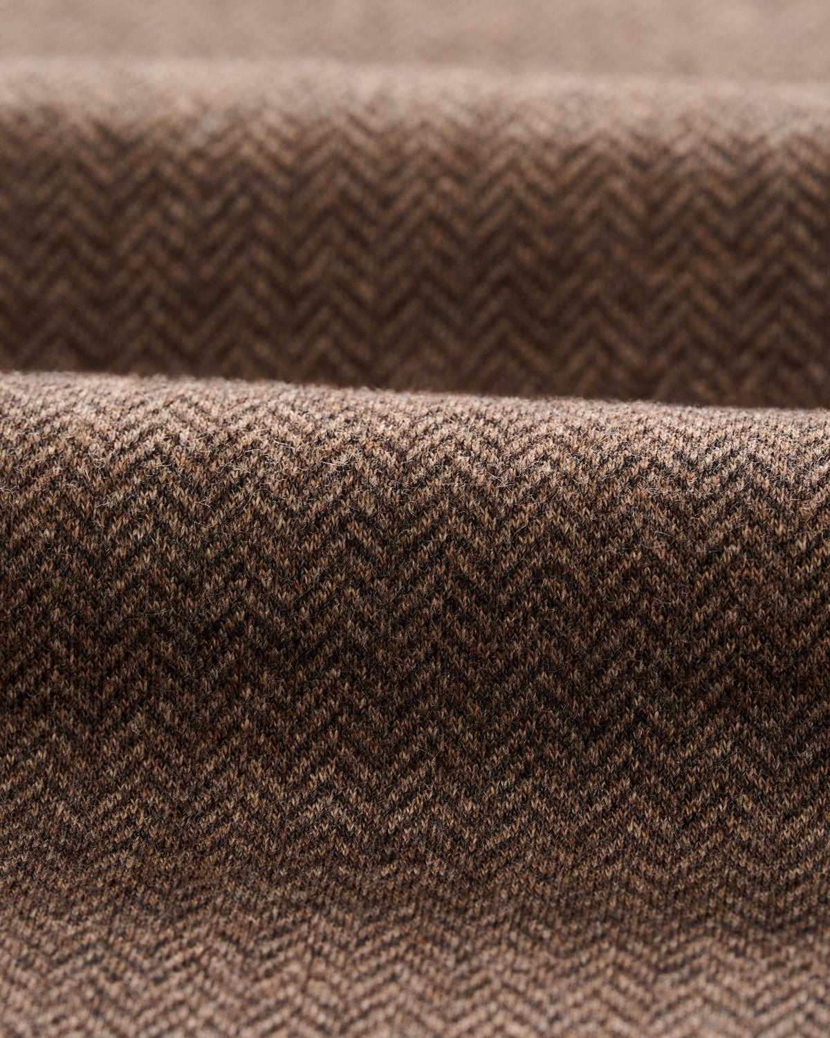 Johnnie-O Rubin Herringbone Cashmere Blend 1/4 Zip - Bison