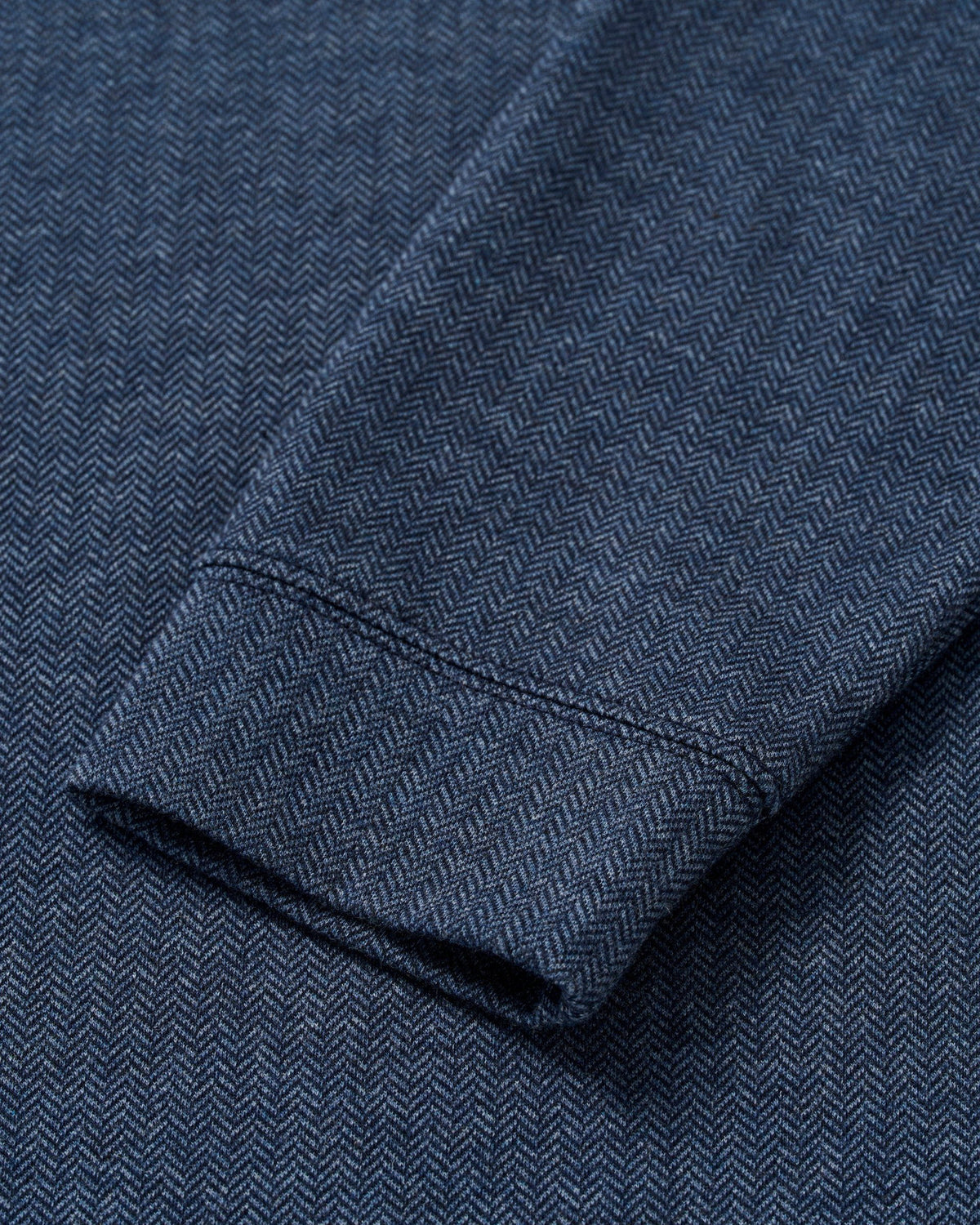 Johnnie-O Rubin Herringbone Cashmere Blend 1/4 Zip - Navy