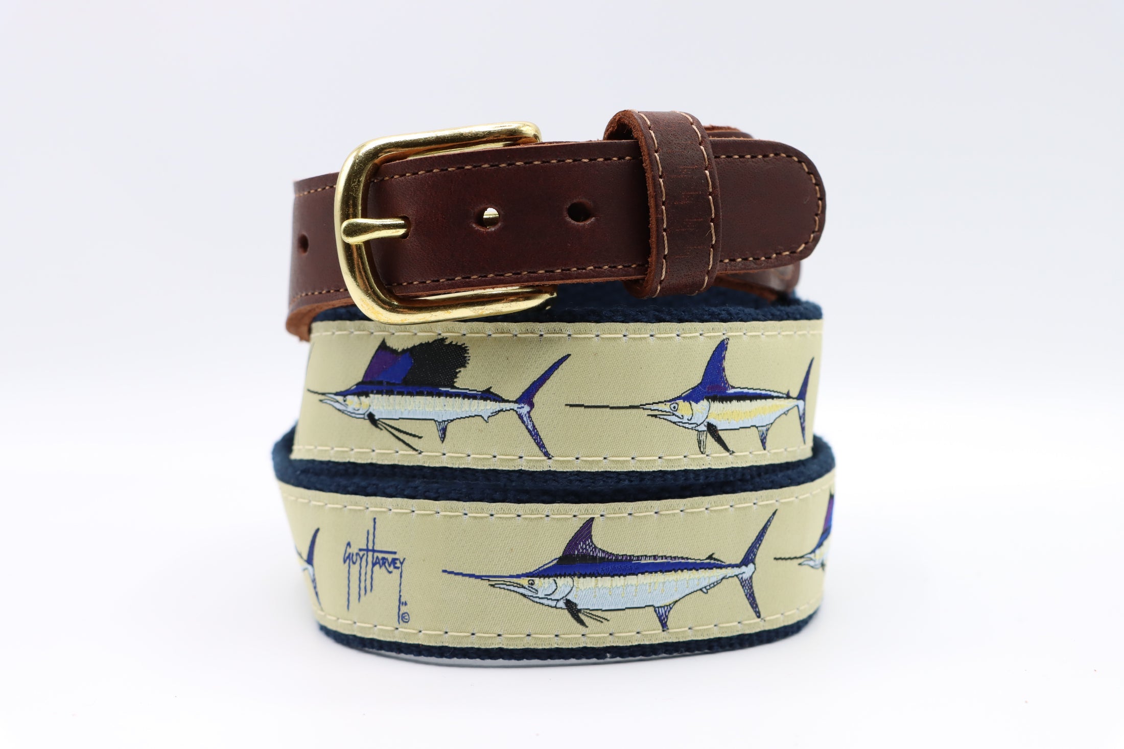 Guy Harvey Grand Slam Belt On Navy