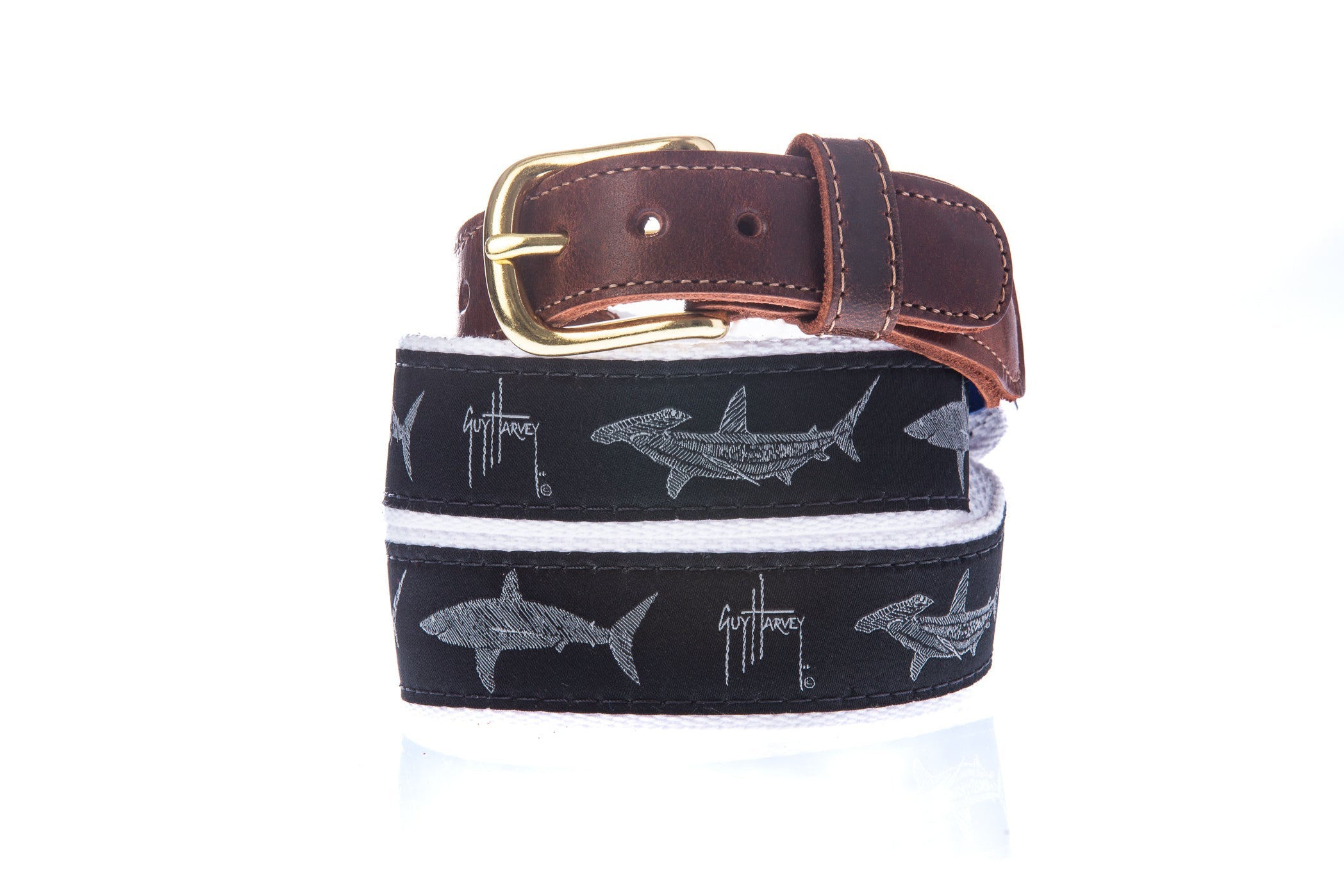 Guy Harvey Hammerhead And Mako On White