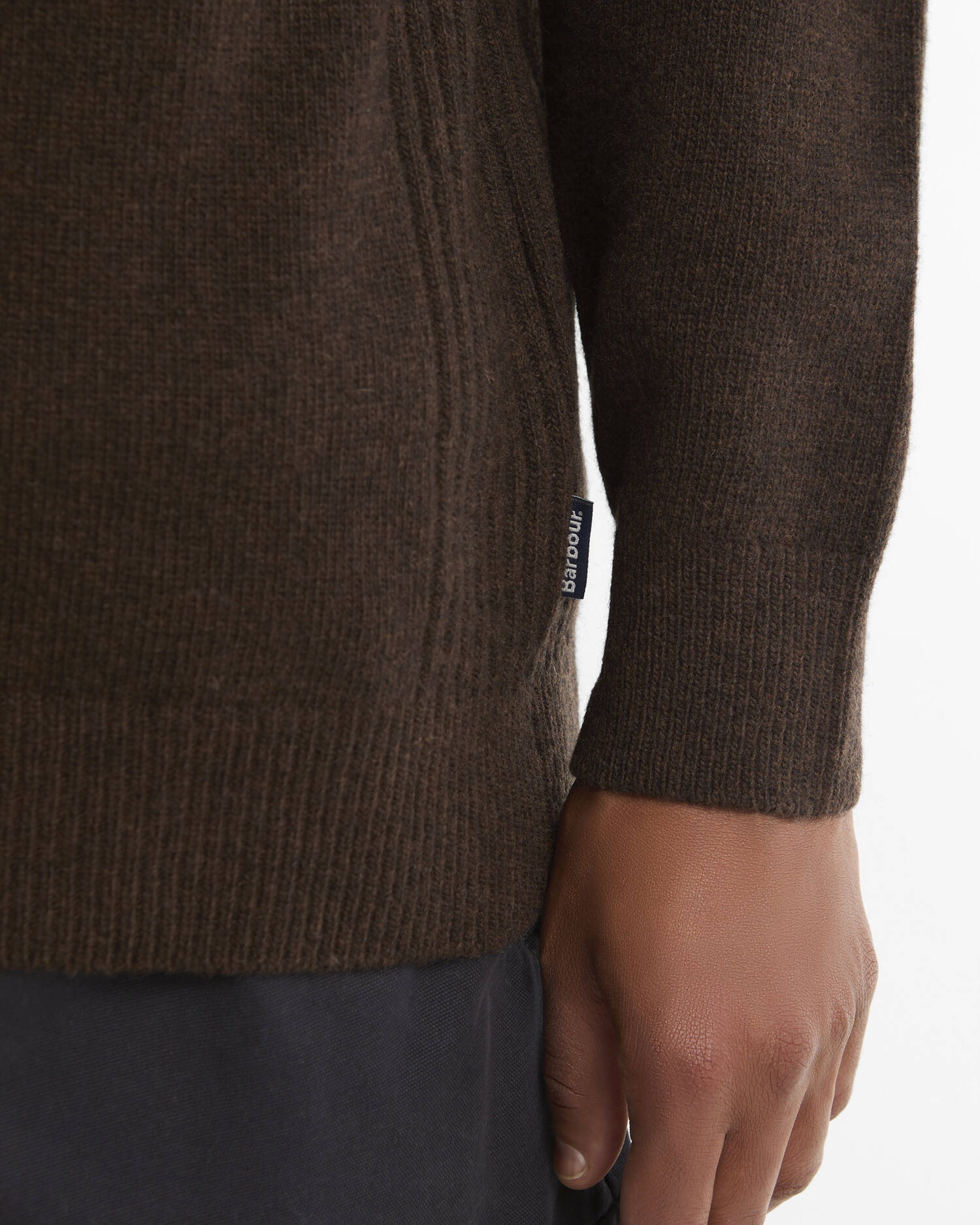 Barbour Holden Half Zip - Dark Oak