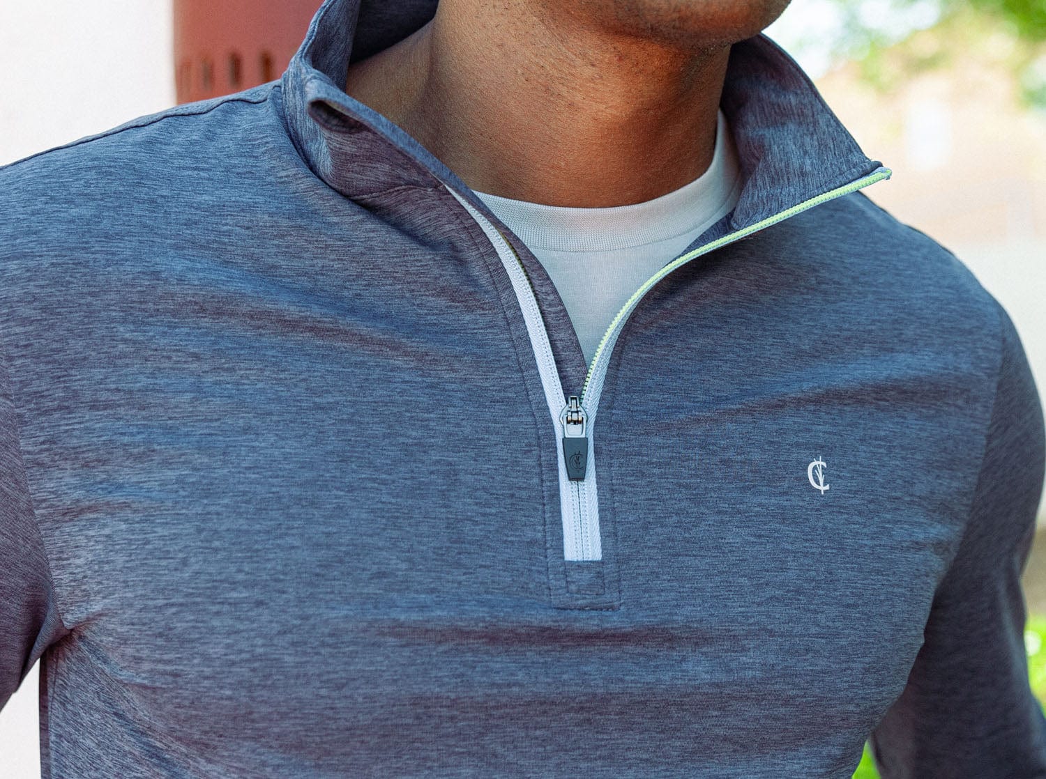 Criquet Feather Performance Pullover - Heather Navy