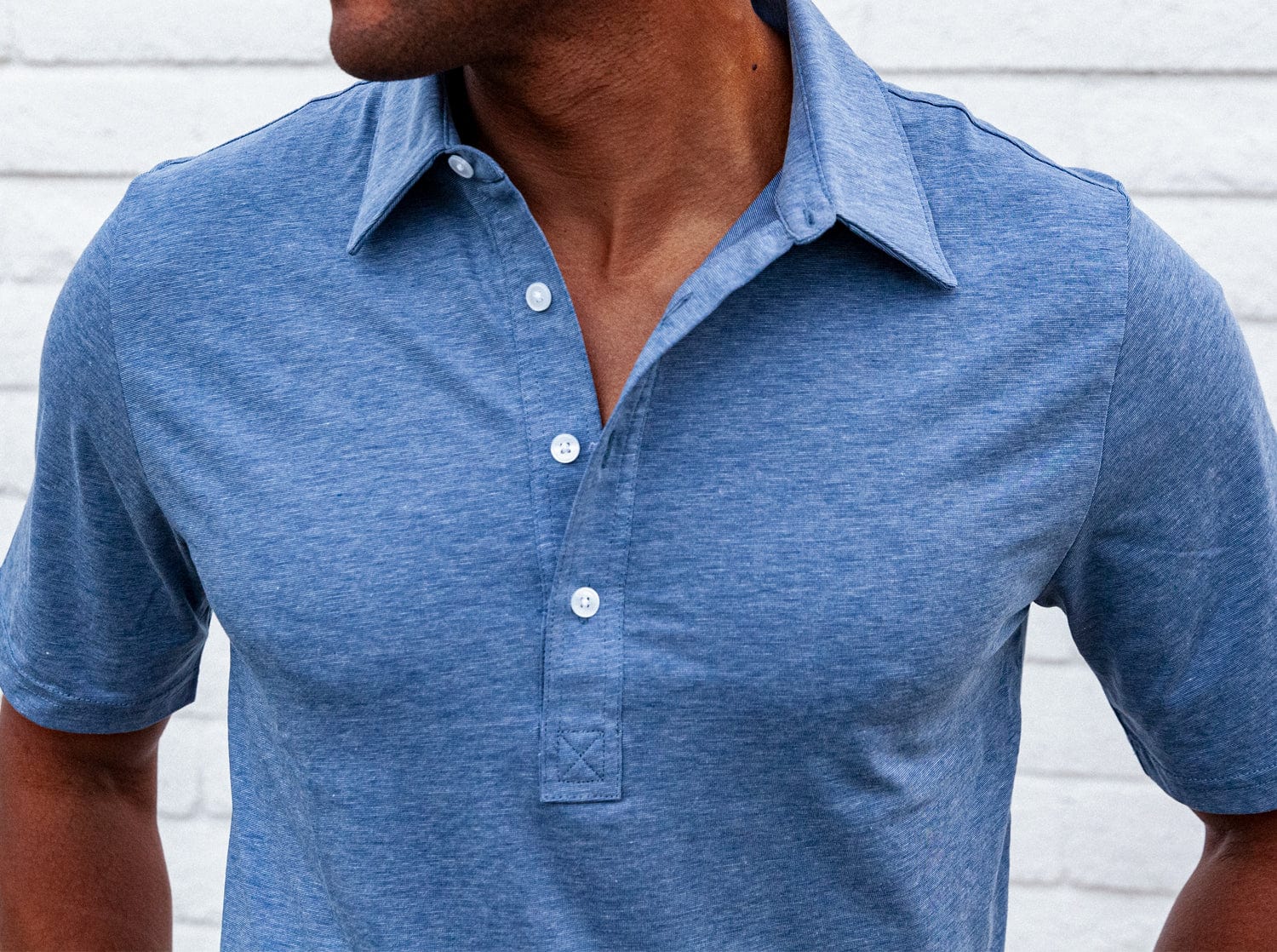 Criquet Performance Range Polo - Blue Jean