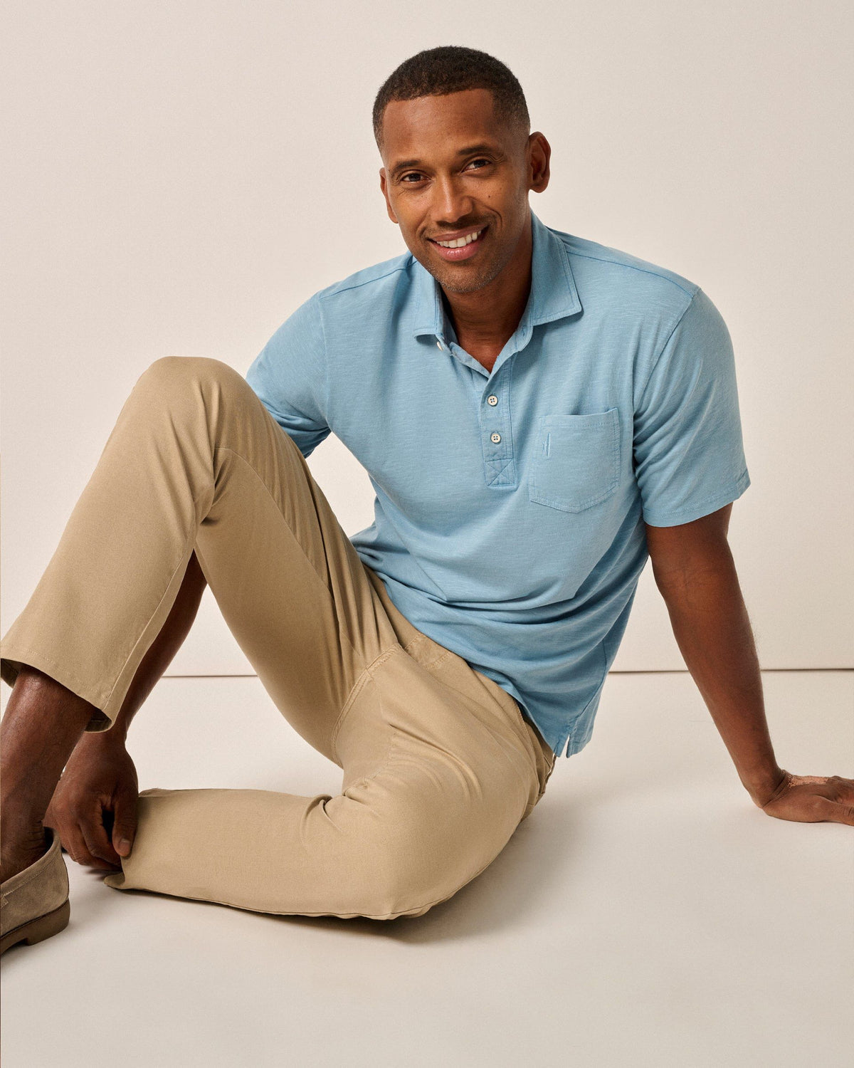 Johnnie-O Original 4 Button Polo Coastal Wash - Malibu