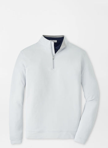 Peter Millar Perth Performance 1/4 Zip - British Grey