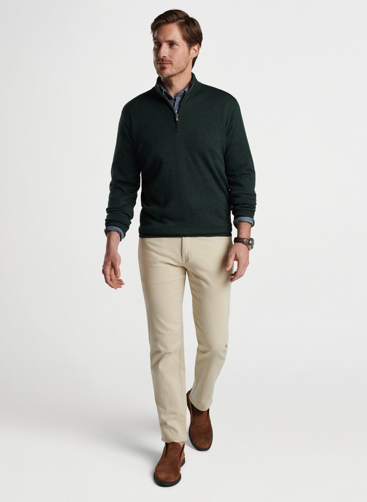 Peter Millar Autumn Crest 1/4 Zip - Balsm