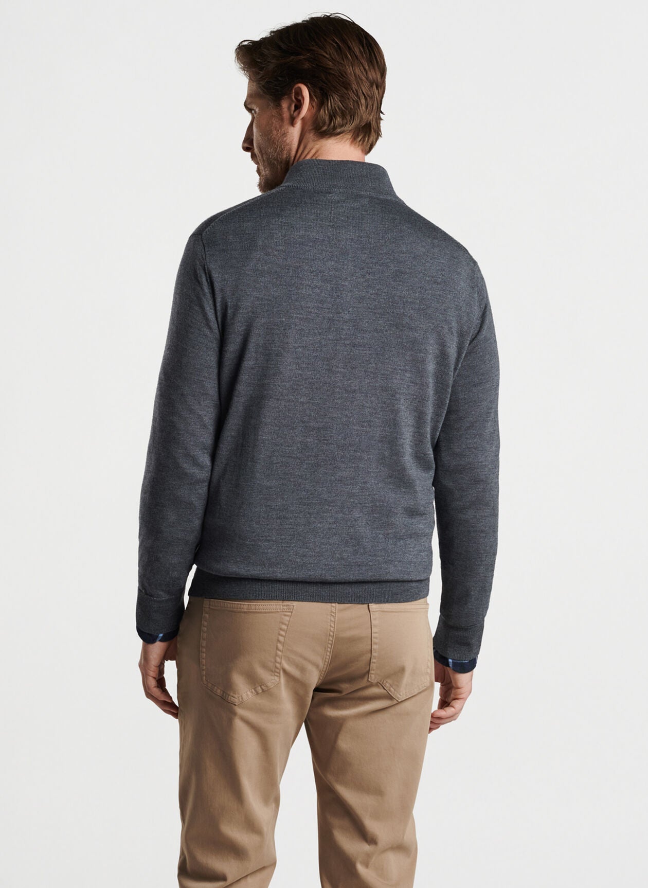Peter Millar Autumn Crest 1/4 Zip - Charcoal