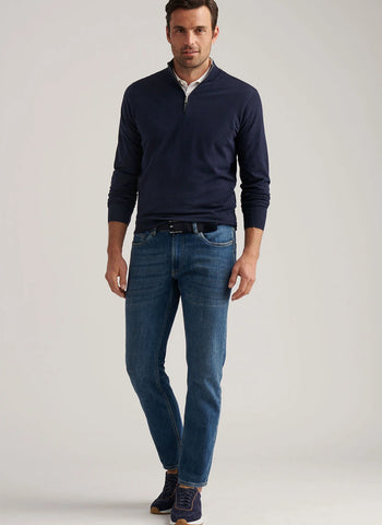 Peter Millar Vintage Washed Five Pocket Denim - True Blue Wash