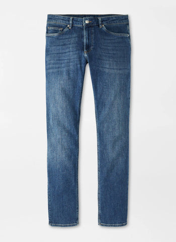 Peter Millar Vintage Washed Five Pocket Denim - True Blue Wash
