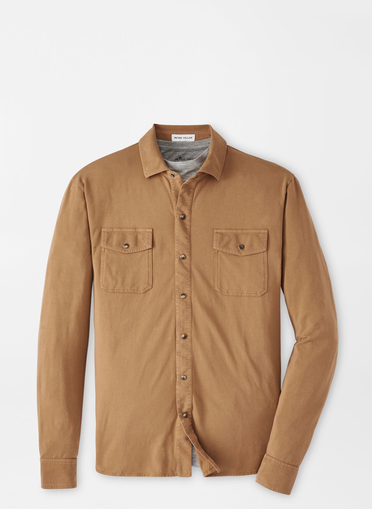 Peter Millar Lava Wash Snap Front Shirt - Turbinado