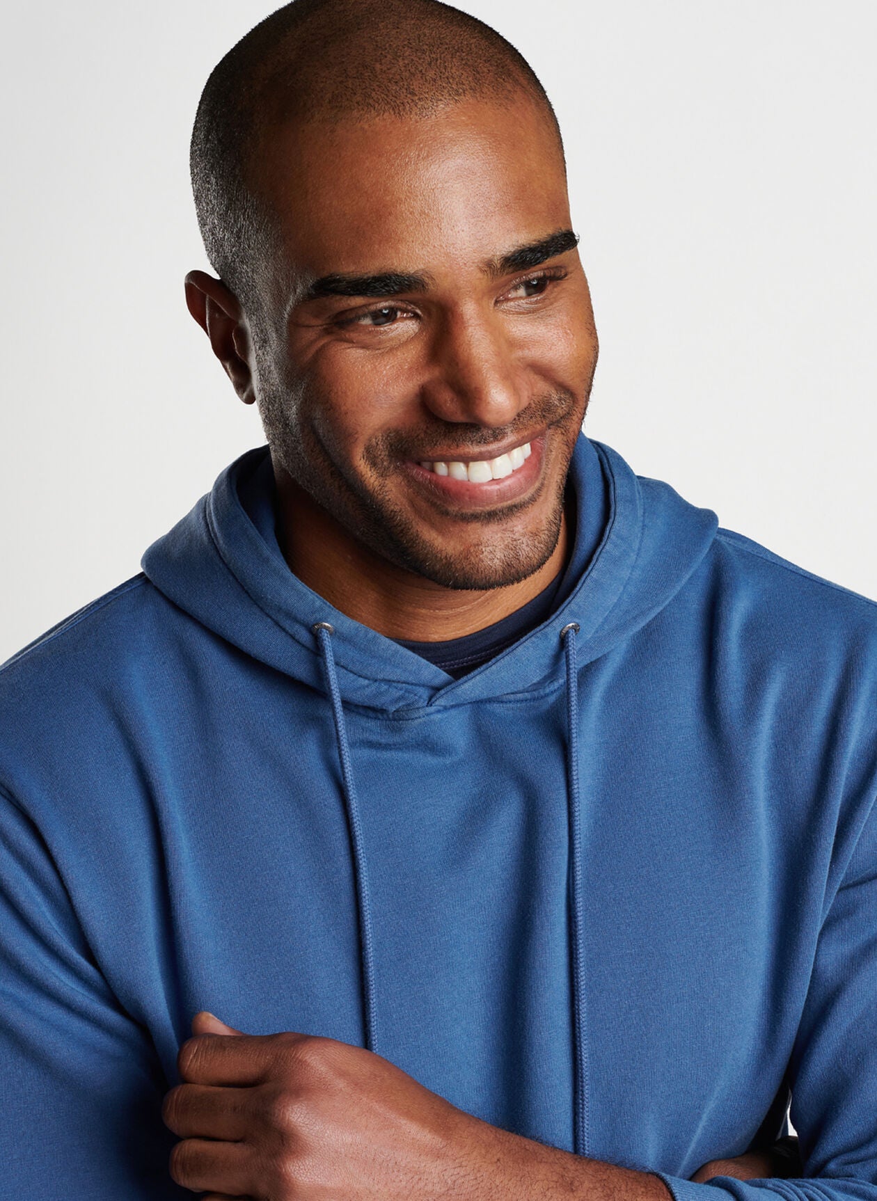 Peter Millar Lava Wash Garment Dyed Hoodie - Ocean Blue